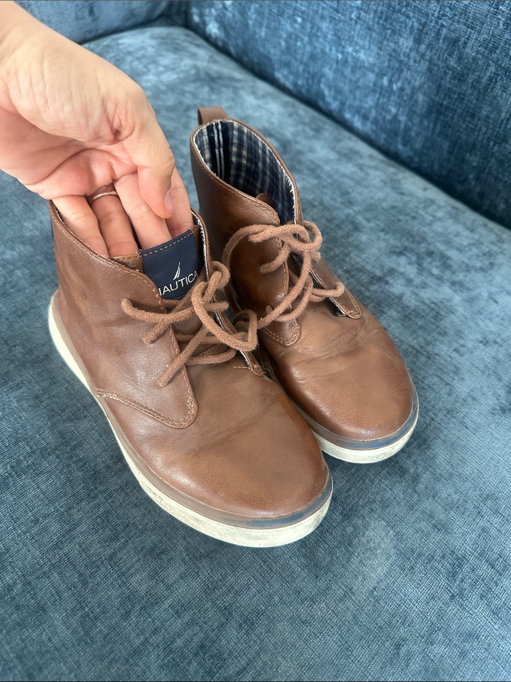 Nautica shoes Brown Leather Chukka Sneakers